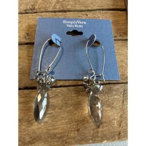 Vera Wang Crystal Prism Large Earrings